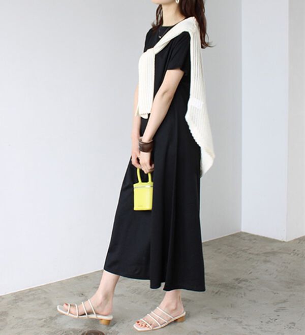 GeeRA（ジーラ）の「【接触冷感】フレアーシルエットロングワンピース（ロングワンピース）」｜詳細画像