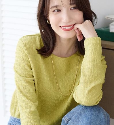 Viola e Viola（ヴィオラ エ ヴィオラ）の「立体ジャカードシンプルロンＴ（カットソー）」