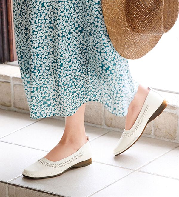 ルフラン（ルフラン）の「手編みメッシュアウトステッチパンプス（パンプス）」｜詳細画像