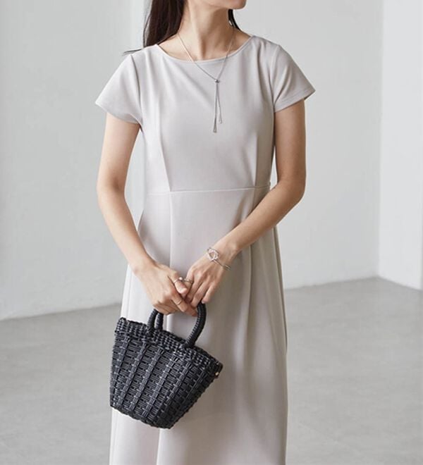 RANAN（ラナン）の「上品見えバックギャザーワンピース（その他ワンピース）」｜詳細画像