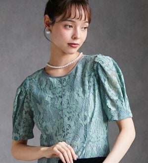 RANAN（ラナン）の「花柄レースフレアーシルエットドレス（その他ワンピース）」｜詳細画像