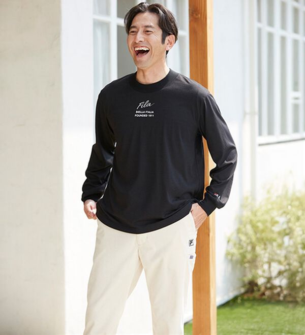 「＜フィラ＞ミラノリブカーデ＆Ｔシャツ（メンズＴシャツ）」｜詳細画像