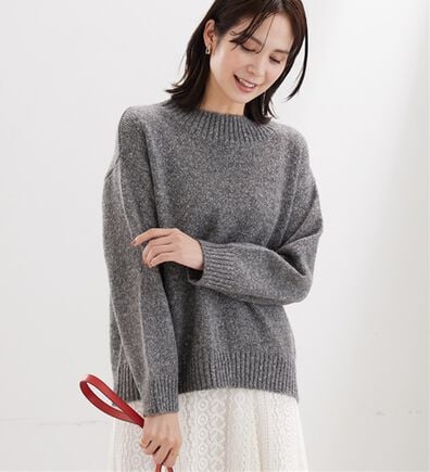BELLUNA（ベルーナ）の「ミックス調ニットプルオーバー（ニット・セーター）」