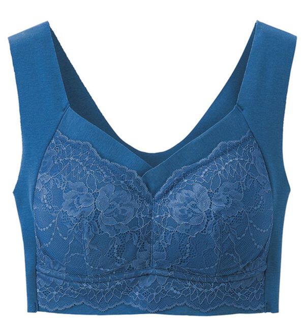 LAVIENNE（ラヴィエンヌ）の「【４色組】楽なママお外に出れる綿混ブラ（ノンワイヤーブラ）」｜詳細画像