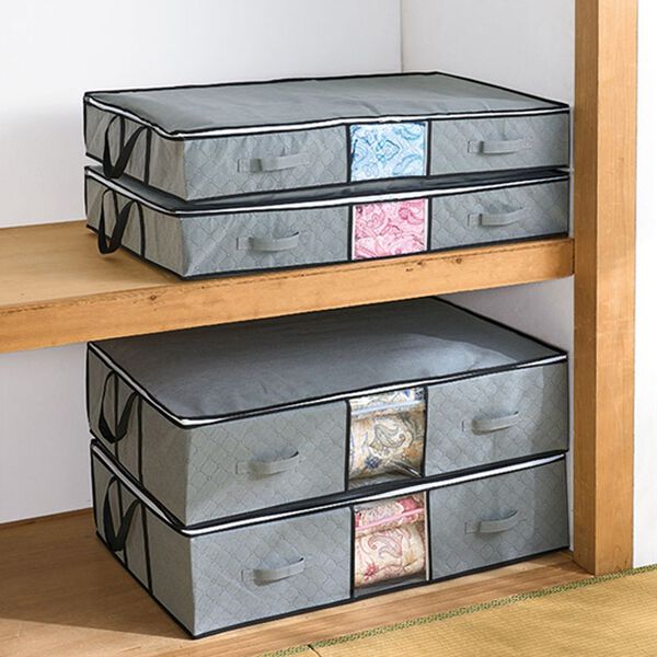 「竹炭消臭　収納ケースセット（衣類・布団収納）」｜詳細画像