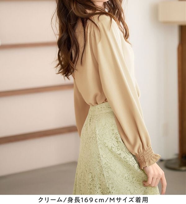 alotta（アロッタ）の「前後２ＷＡＹギャザーブラウス（ブラウス）」｜詳細画像