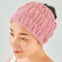 「泉州産吸水幅広ヘアバンド（タオル）」