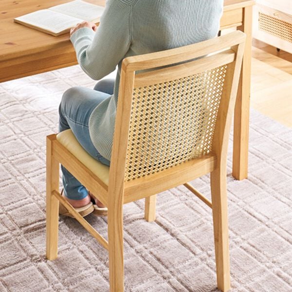 「ラタン調ダイニングチェア（椅子・チェア・スツール）」｜詳細画像