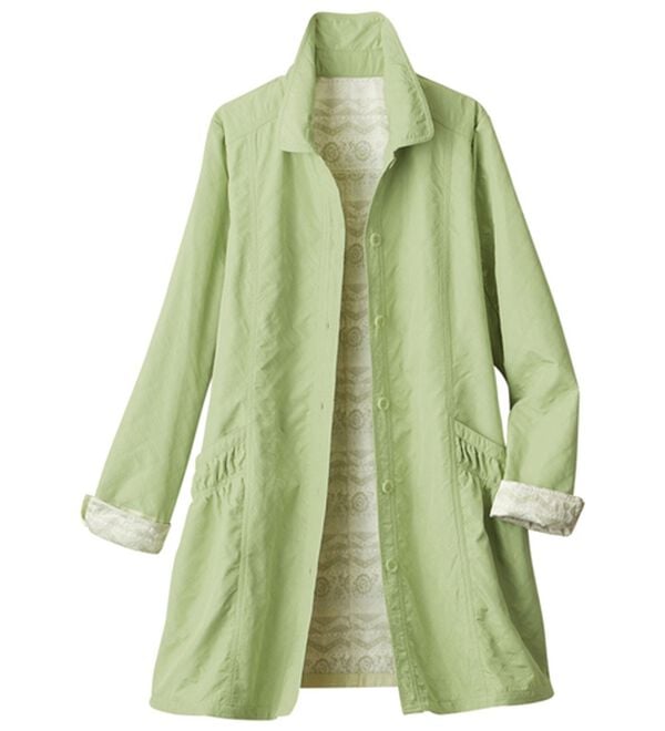 ルフラン（ルフラン）の「ベーシックで華やかな軽量コート（ハーフコート）」｜詳細画像