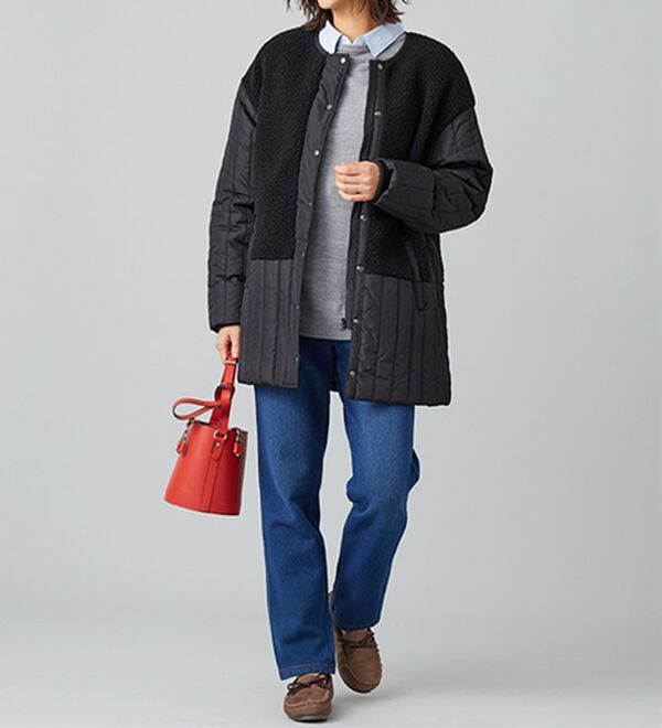 BELLUNA（ベルーナ）の「裏ベロアストレッチ素材レギンスパンツ（フルレングスパンツ）」｜詳細画像