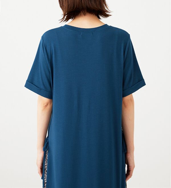 BELLUNA（ベルーナ）の「サイドリボン使いチュニックワンピース（チュニックワンピース）」｜詳細画像