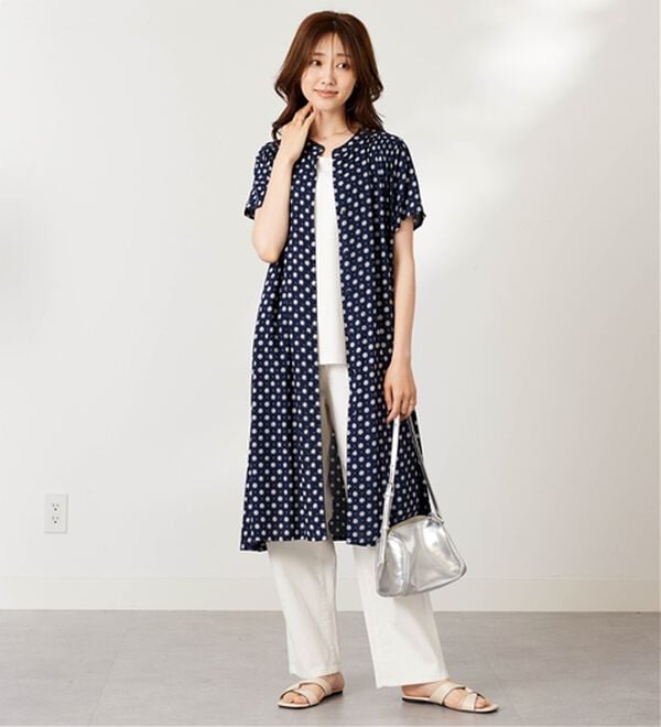 BELLUNA（ベルーナ）の「レーヨン素材肩シャーリング使いワンピース（その他ワンピース）」｜詳細画像