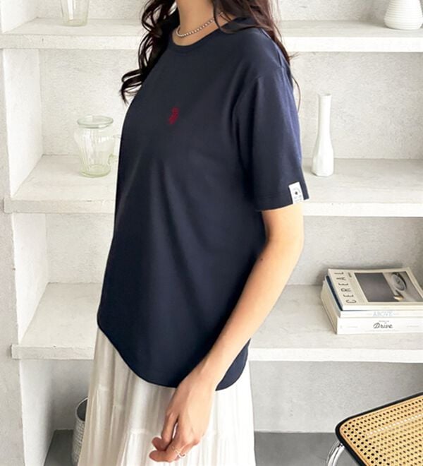 GeeRA（ジーラ）の「【ＵＳ．ＰＯＬＯ．ＡＳＳＮ】接触冷感ワンポイント刺繍Ｔシャツ（Tシャツ）」｜詳細画像