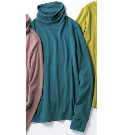 「こっそり手首あたためインナータートルネック（肌着・インナーウェア）」