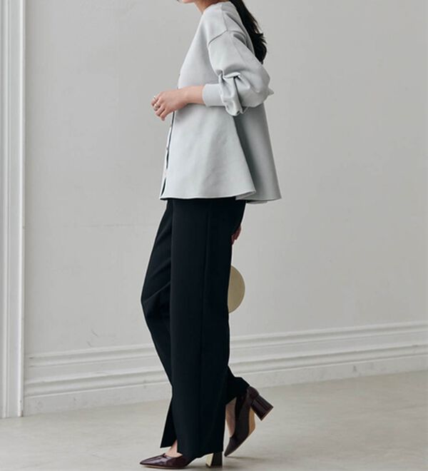 RANAN（ラナン）の「ペプラムチュニックカーデ（ニットカーディガン）」｜詳細画像