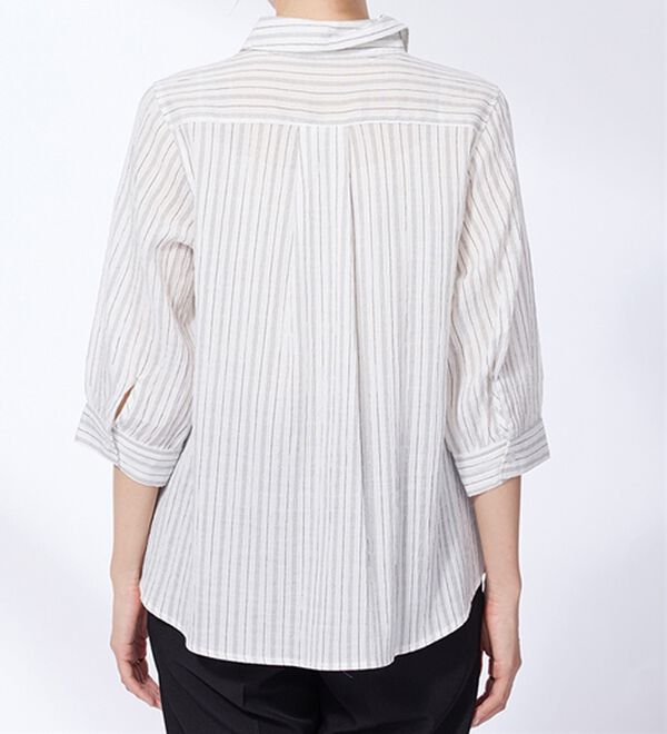 BELLUNA（ベルーナ）の「スキッパー衿ぽこぽこ素材ブラウス（ブラウス）」｜詳細画像