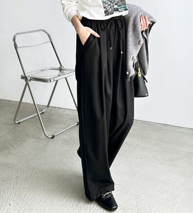 GeeRA（ジーラ）の「ウールライクダブルタックイージーパンツ（フルレングスパンツ）」