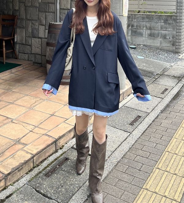 GeeRA（ジーラ）の「レイヤードデザインジャケット（その他ジャケット）」｜詳細画像