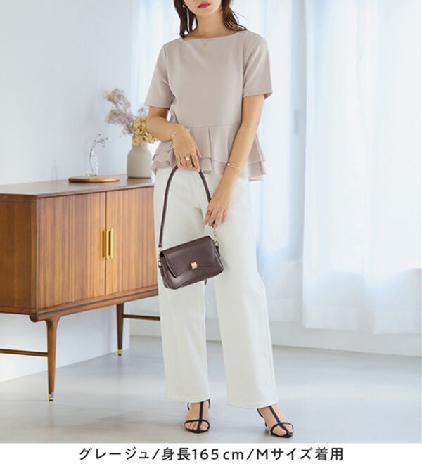 alotta（アロッタ）の「スクエアネックティアードトップス（カットソー）」｜詳細画像