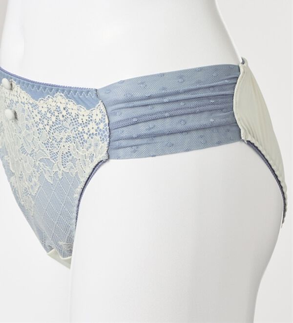 YU'NOW（ユナウ）の「＜２ＷＡＹストラップ＞まる胸メイクのちゅるんブラ＆ショーツセット（ブラジャー＆ショーツセット）」｜詳細画像