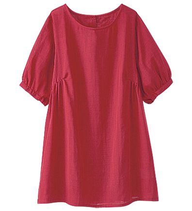 BELLUNA（ベルーナ）の「ダブルガーゼギャザーチュニック（チュニック）」