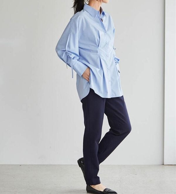 RANAN（ラナン）の「あったか！裏起毛美脚シルエットタックパンツ（フルレングスパンツ）」｜詳細画像