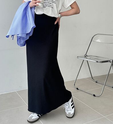 GeeRA（ジーラ）の「セルフカット美脚魅せタイトスカート（ロングスカート）」