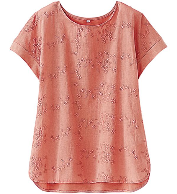 BELLUNA（ベルーナ）の「刺しゅうレース切替プルオーバー（カットソー）」｜詳細画像