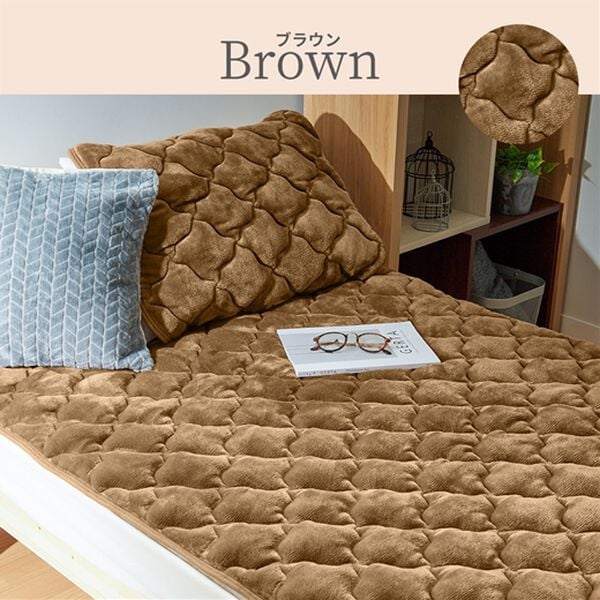 iellio（イエリオ）の「フランネルボリューム敷パッド・枕パッド＜吸湿発熱・抗菌防臭・あったか・敷きパッド＞（敷パッド）」｜詳細画像