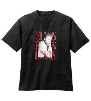 「伝説のロックスターＴシャツ（メンズＴシャツ）」｜エルビス(ロゴ)