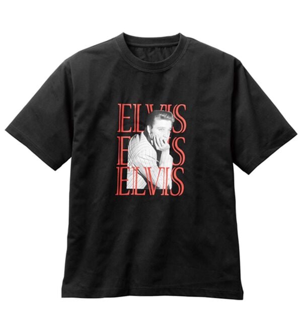 「伝説のロックスターＴシャツ（メンズＴシャツ）」｜エルビス(ロゴ)