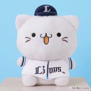 「ライオンズ&times;べるーにゃぬいぐるみ（おもちゃ・ぬいぐるみ）」｜白系