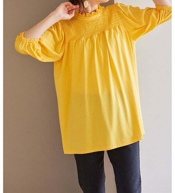 シャーリングパフスリーブチュニック - ベルーナ【公式】