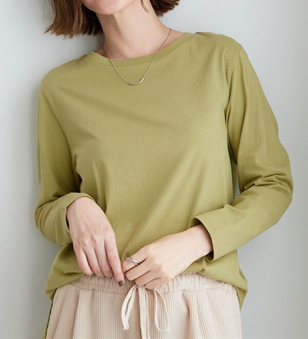 BELLUNA（ベルーナ）の「綿１００％大人顔サマ見えプルオーバー（カットソー）」｜詳細画像