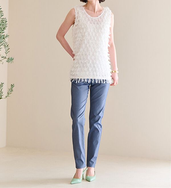 RANAN（ラナン）の「カットジャカードブラウス（ブラウス）」｜詳細画像