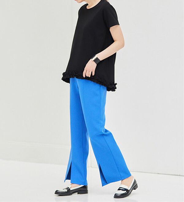 RANAN（ラナン）の「機能付センタースリットフレアーパンツ（フルレングスパンツ）」｜詳細画像