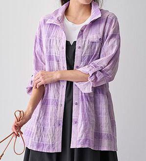 BELLUNA（ベルーナ）の「シャーリングドビー素材日差し対策パーカー（パーカー）」｜詳細画像