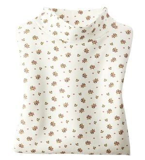 BELLUNA（ベルーナ）の「【選べる衿】肌に優しい綿１００％暖か発熱素材プルオーバー＜ベルホット　コットン＞（カットソー）」｜小花