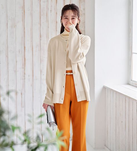 オリヒカ ライム パンツ スーツ セットアップ ウォッシャブル