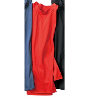 VINNO（ヴィノ）の「＜日本製＞シルクプロテイン加工・超長綿プルオーバー（カットソー）」｜スカーレット