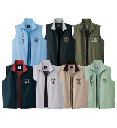 「ブランドデザイン裏メッシュベスト（メンズベスト）」