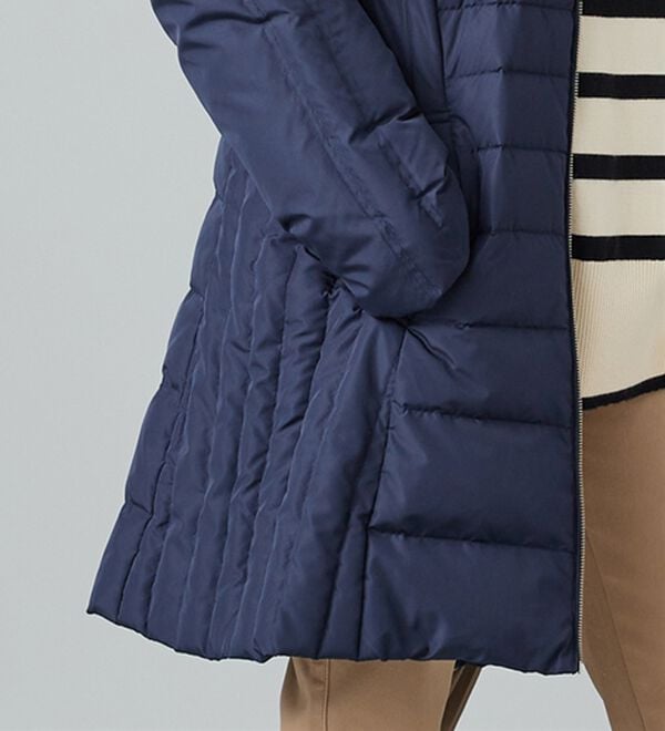 BELLUNA（ベルーナ）の「フレンチダウン使い細見えキルト切替ロングコート（ロングコート）」｜詳細画像