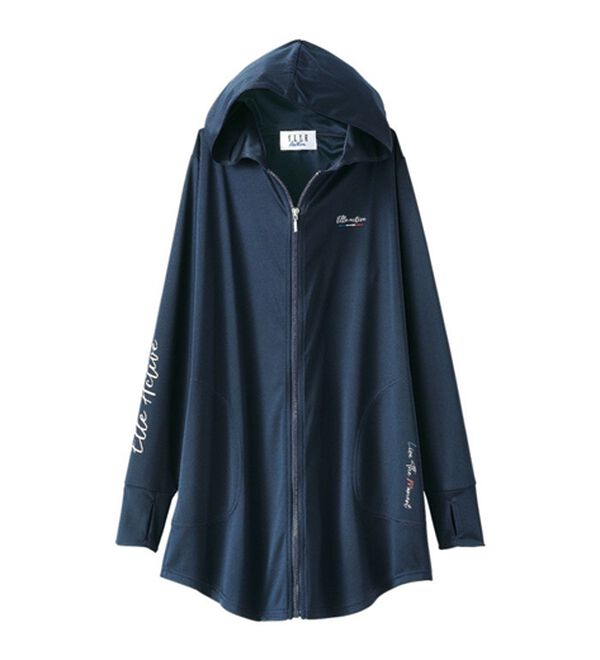ガリャルダガランテ　Navy ロングパーカー　新品未使用 ELLE Active＞UV対策ロングパーカー - ベルーナ【公式】