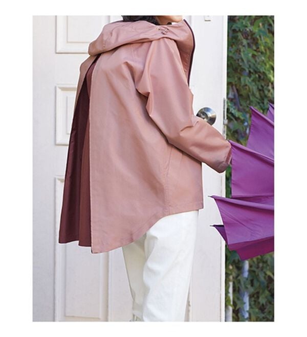 BELLUNA（ベルーナ）の「かばんもすっぽり！はっ水ジャケット（ハーフコート）」｜詳細画像