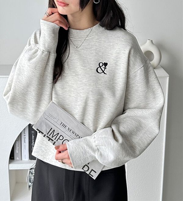 GeeRA（ジーラ）の「アンドハートショートスウェット（カットソー）」｜詳細画像