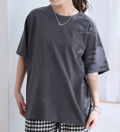A HAPPY MARILYN（アハッピーマリリン）の「【Ｌ～８Ｌ】ＵＳＡコットン１００％ベーシックＴシャツ（Tシャツ）」