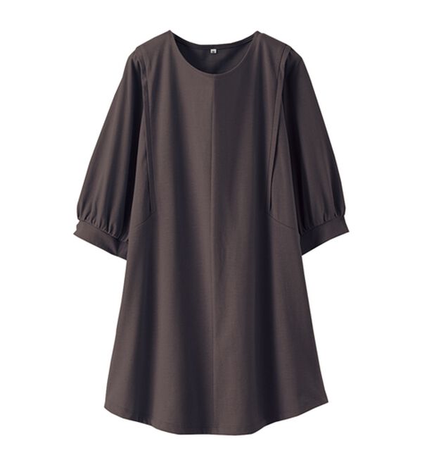 BELLUNA（ベルーナ）の「汗ジミ対策！ギャザー使いチュニック（チュニック）」｜詳細画像