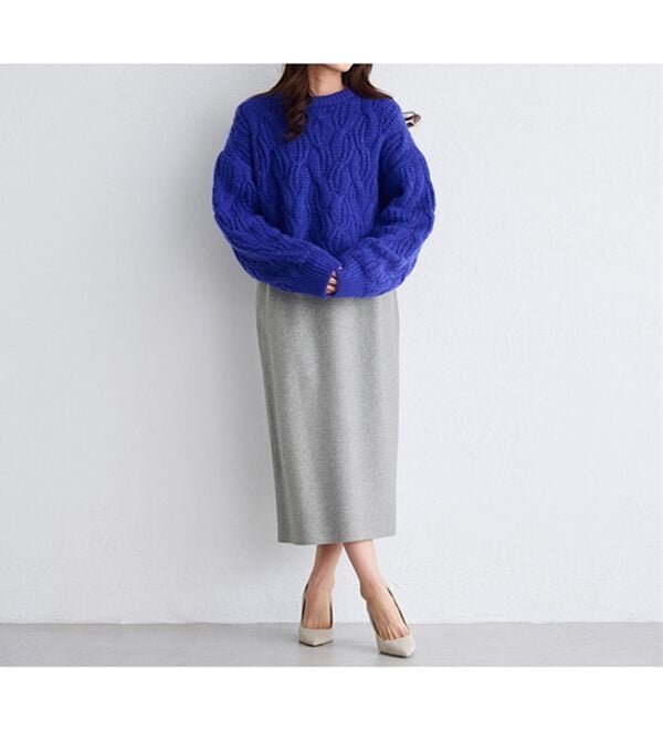 RANAN（ラナン）の「＜４つの機能付＞ニットタイトスカート（ロングスカート）」｜詳細画像