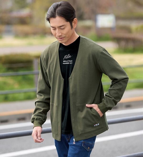 「＜フィラ＞ミラノリブカーデ＆Ｔシャツ（メンズＴシャツ）」｜詳細画像