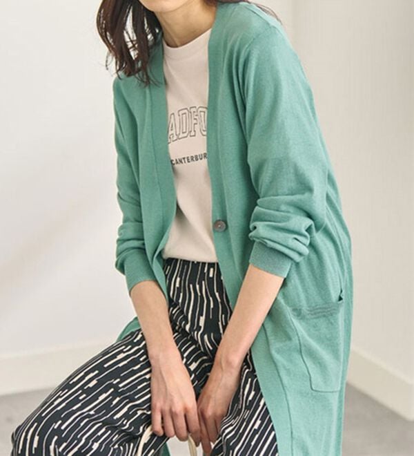 BELLUNA（ベルーナ）の「ヒンヤリ冷感！洗えるロング丈カーディガン（ニットカーディガン）」｜詳細画像